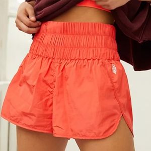 Free People Movement Hot Orange The Way Home Shorts Size Large